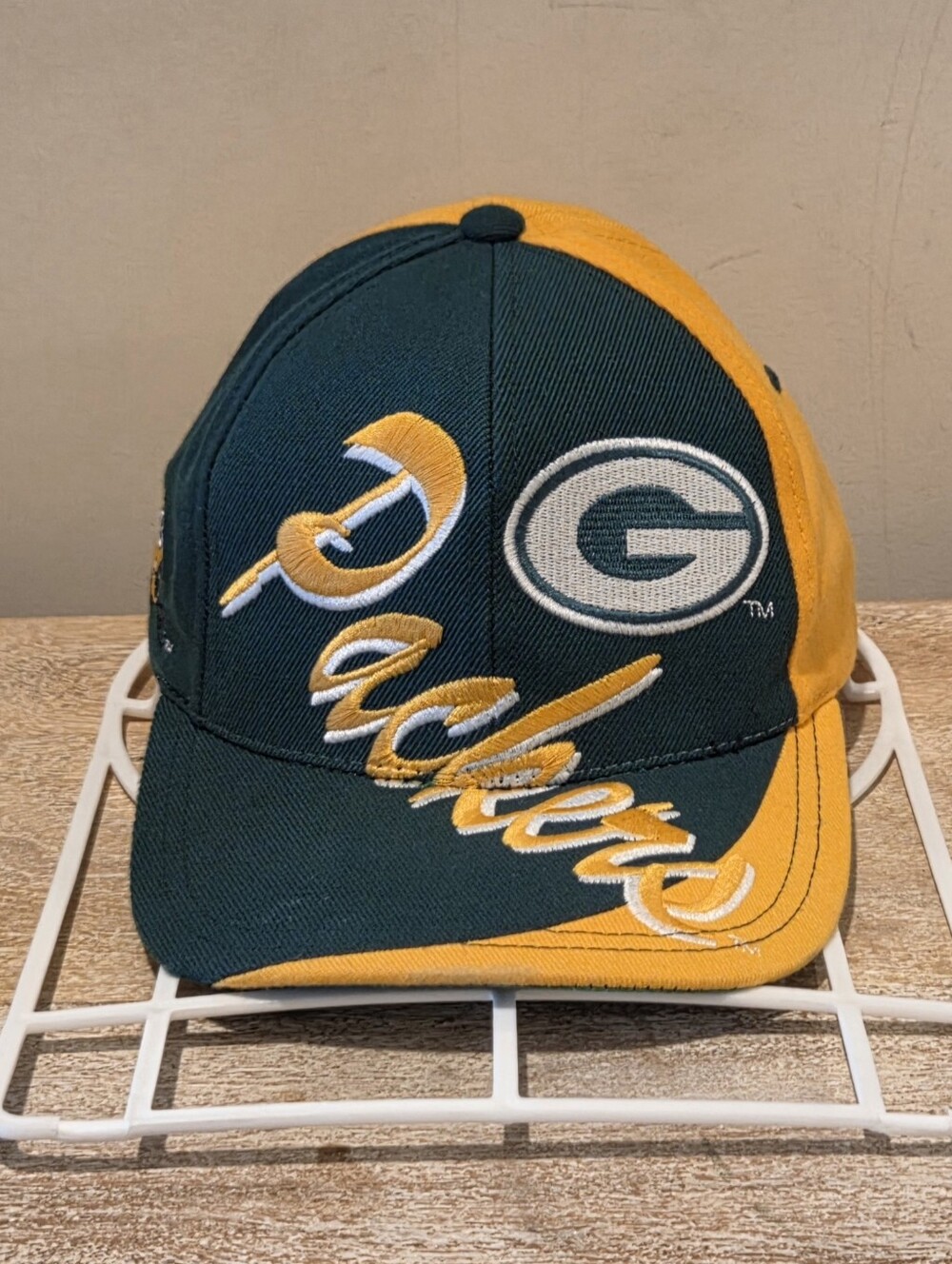 Vintage NFL Team Green Bay Packers Split Script Snapback Hat - OSFA